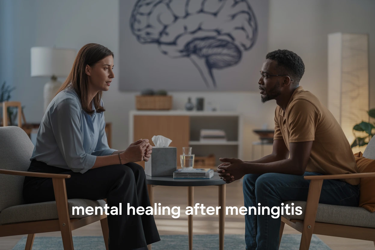 Mental healing in Meningitis survivors  after meningitis